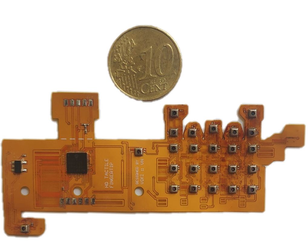 Populated Flex PCB - Flat Version